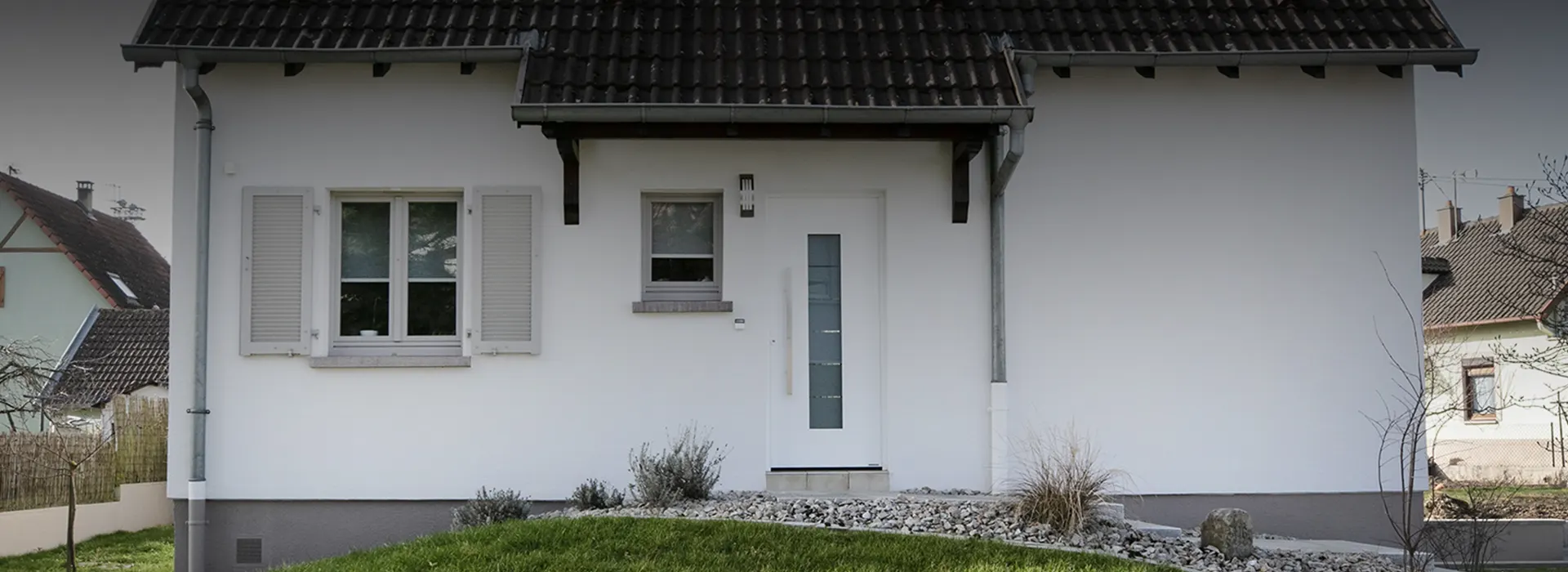 Ravalement de façade dans la vallée de Villé sur une maison individuelle rénovée